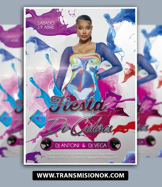 Fiesta de Colores PSD