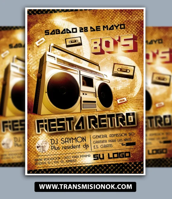 Fiestas Retro Los 80s